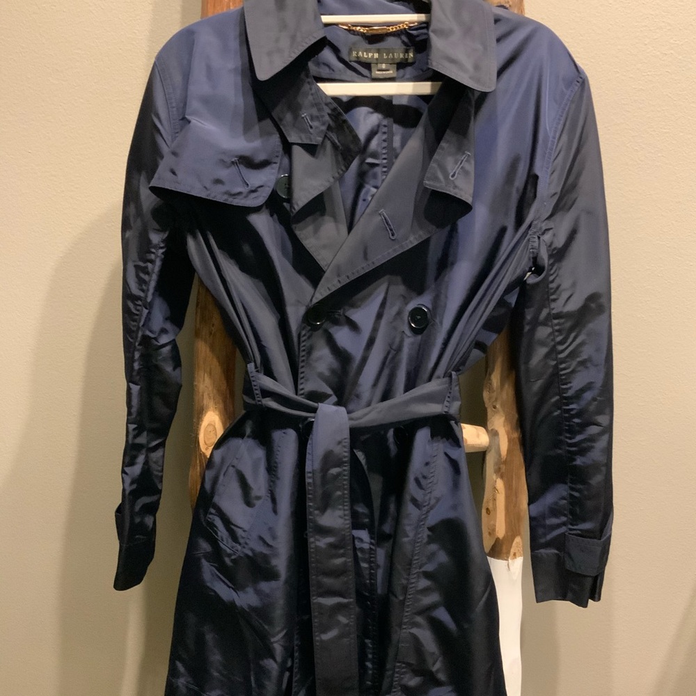 Ralph Lauren Navy Trench Coat